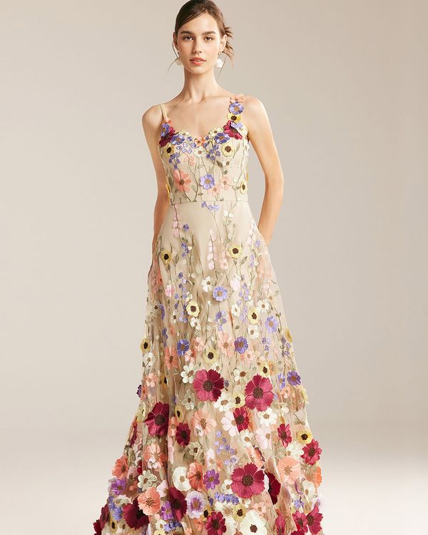 AW Bridal "AW Alison Dress" in multicolour floral design
