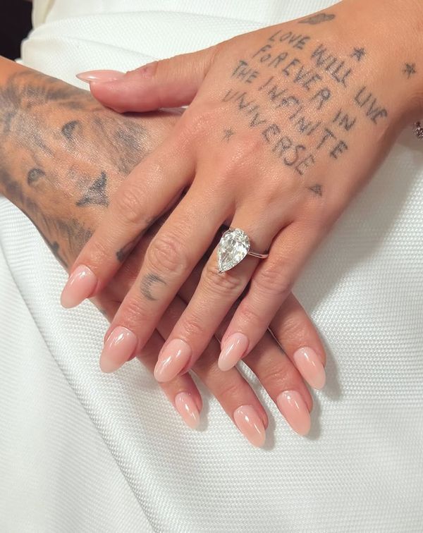 celebrity wedding nails