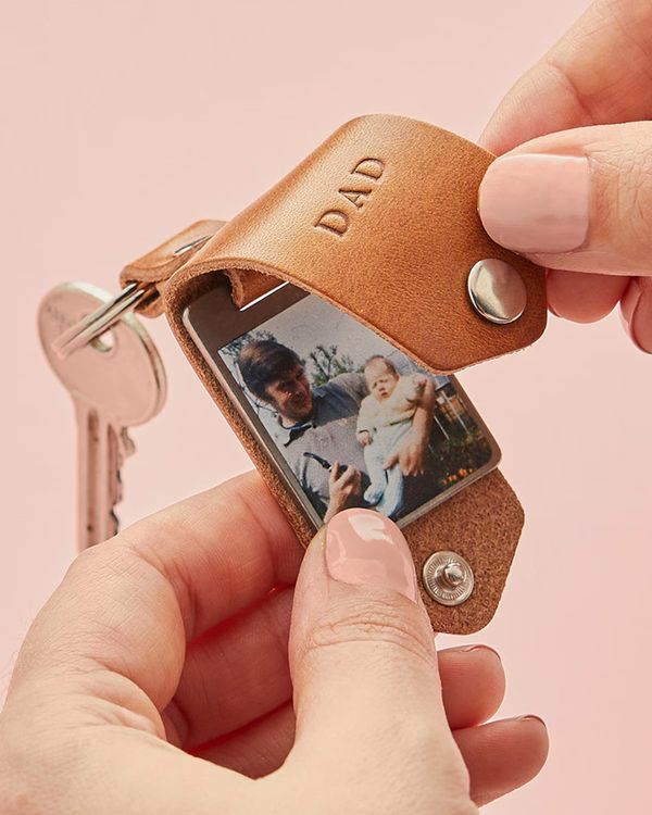 Father's Day personalised photo keyring gift from Etsy