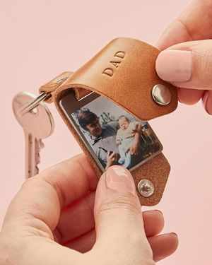 Father's Day personalised photo keyring gift from Etsy